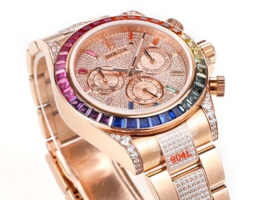 MS Factory
Over the Rainbow - Rolex Rainbow Daytona
Platinum Eye Cal.7750 Mechanical Chronograph - 图片 5