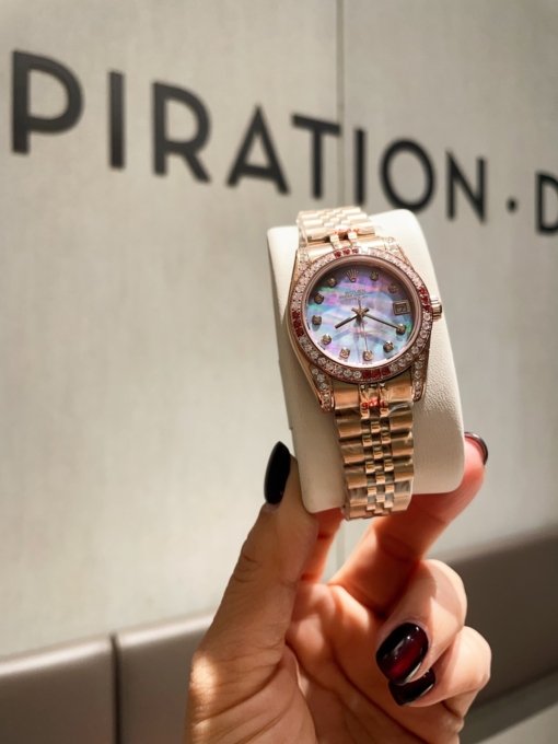 Rolex Daydate  Series Classic Women's Models Solid Core Steel Belt - 图片 5
