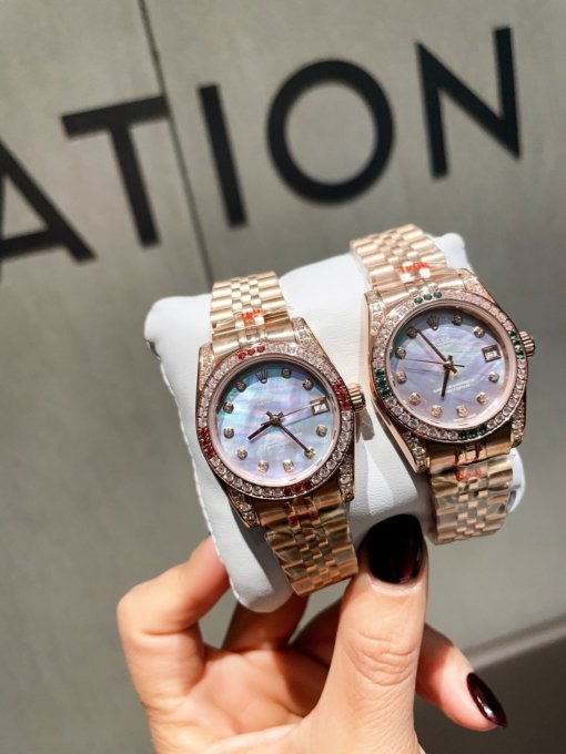 Rolex Daydate  Series Classic Women's Models Solid Core Steel Belt - 图片 8