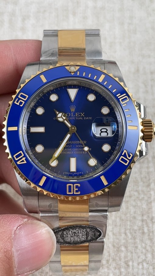 Clean Factory 40mm Golden Rolex Blue Water Ghost - 图片 2