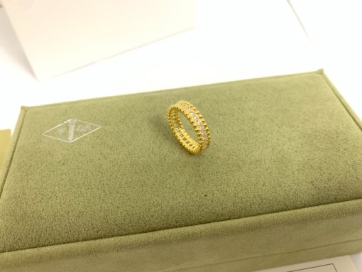 VCA Van Clerk Arpels Narrow Edition Star Ring 6-9 Sizes Platinum Rose Gold Gold 52 - 图片 2