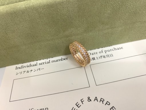 VCA Van Clerk Arpels Narrow Edition Star Ring 6-9 Sizes Platinum Rose Gold Gold 52 - 图片 8