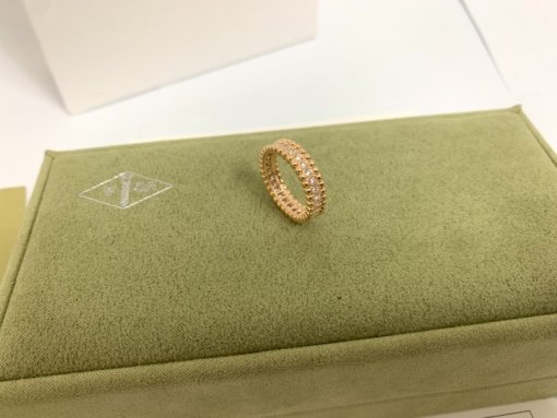 VCA Van Clerk Arpels Narrow Edition Star Ring 6-9 Sizes Platinum Rose Gold Gold 52 - 图片 3