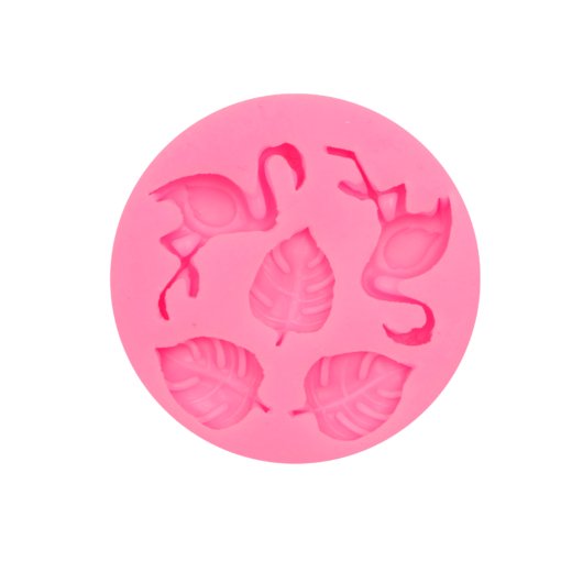 VRTHSKE Flamingo Tropical Leaf Silicone Mold, Monstera Leaves Flower Candy Fondant Cake Mold