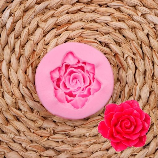 DOLFEUR Rose Flowers  Fondant Molds for Wedding Valentine Party Cake Decoration
